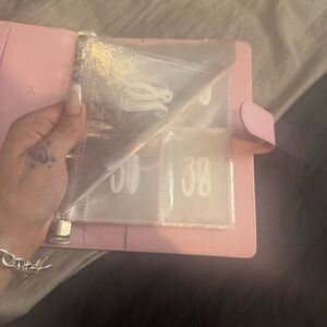 Money Saving Book In Color Pink